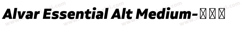 Alvar Essential Alt Medium字体转换